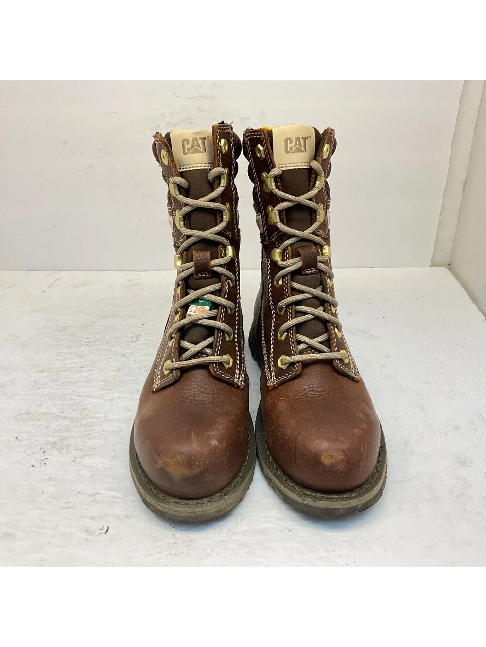 Caterpillar Women's 8” Clover Steel Toe Work Boots P311182 Brown Size 5M